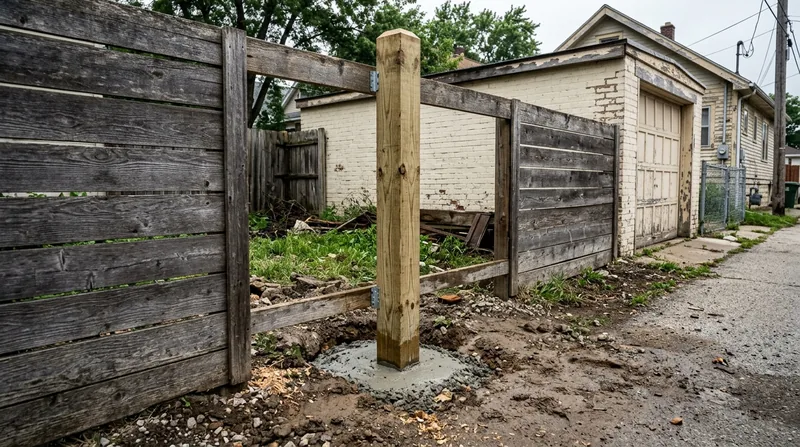 Fence Post Repair & Replacement Milwaukee